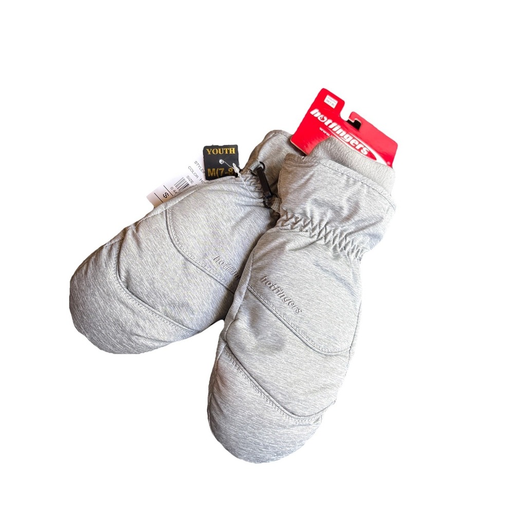 HOTFINGERS Youth 7-8 Flurry ll Heather Gray Glove Pro Junior Medium